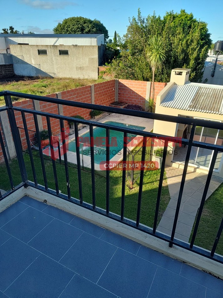 VENDO HERMOSA CASA DE DOS PLANTAS CON QUINCHO Y PILETA EN GENERAL RAMIREZ, ENTRE RIOS