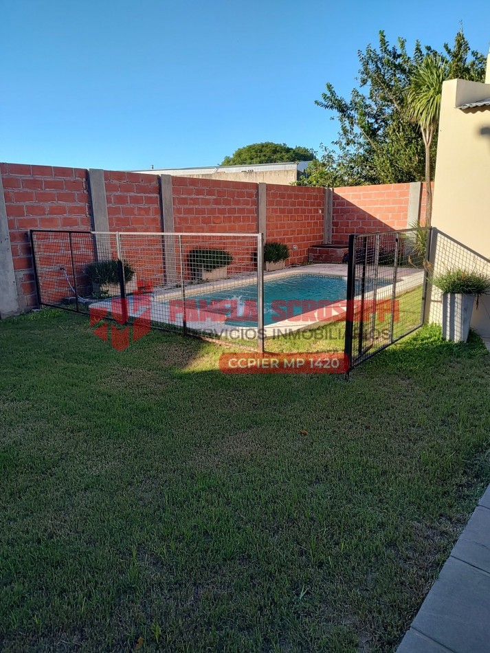 VENDO HERMOSA CASA DE DOS PLANTAS CON QUINCHO Y PILETA EN GENERAL RAMIREZ, ENTRE RIOS